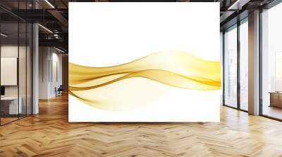 Vector beautiful gold satin. Template brochure design Wall mural