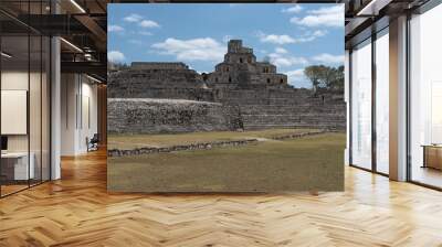 Ruins of the ancient Mayan city of Edzna near campeche, mexico Wall mural