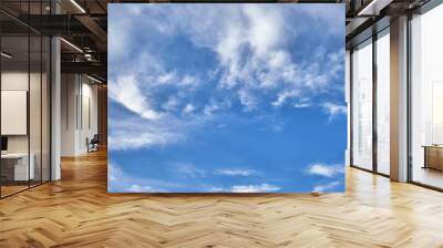 blue sky with clouds and copy space Wall mural