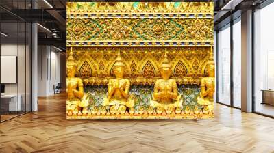 Golden statue in grand palace Wall mural