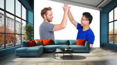 man giving high five Wall mural