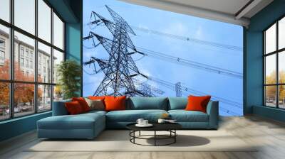 Power distribution tower Wall mural