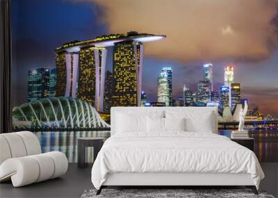 Singapore skyline Wall mural