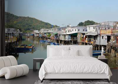 tai o fishing village in hong kong Wall mural