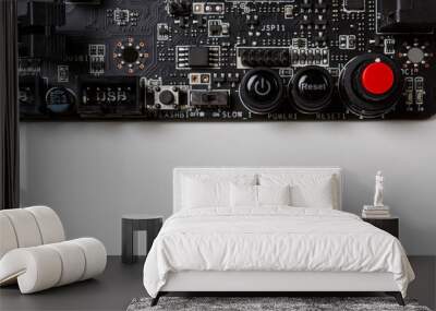 Mainboard mit Reset, Power und Alarm Knopf Wall mural