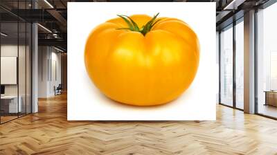 Big fresh yellow tomato isolated on white background. Wall mural