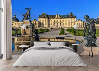 The Drottningholm Palace in Stockholm. Wall mural