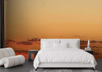 Bright Fiery Sunrise, Fall Morning . Wall mural