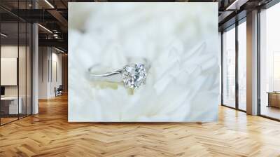 Engagement Diamond Ring Wall mural