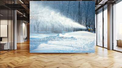 working snow cannon Wall mural