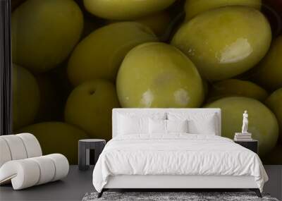 green olives background Wall mural