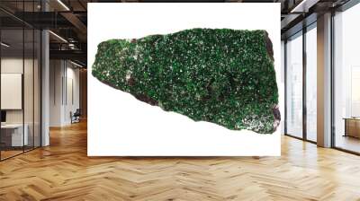 uvarovite isolated on white background Wall mural