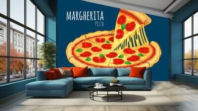 Margherita Pizza Wall mural