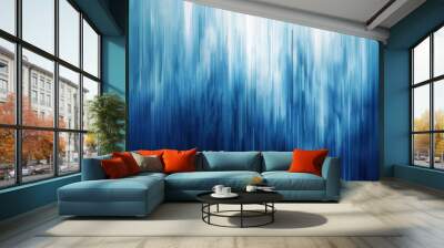 Abstract blue gradient background with a pixelated line effect capturing the essence of digital and technological aesthetics Wall mural