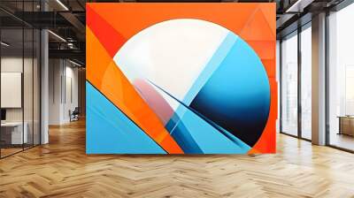 Modern geometric abstract colorful background Wall mural