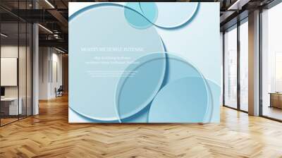 cosmetic display podium,cosmetic ads with transparent color disc. Wall mural