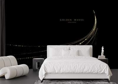 glitter background, luxury gold stardust light Wall mural