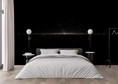 gold stardust light, glitter background Wall mural