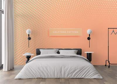 Halftone pattern, abstract background Wall mural