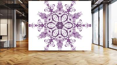 floral Mandala Wall mural