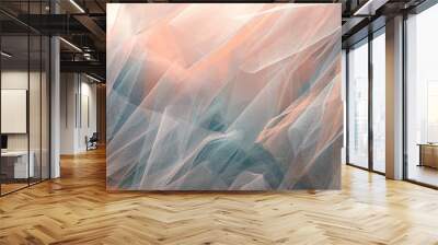 background with organza cloth Wall mural