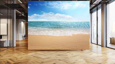 Beach and tropical sea Wall mural