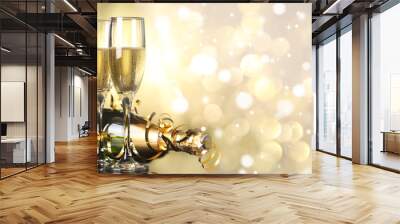 Celebration with champagne Wall mural