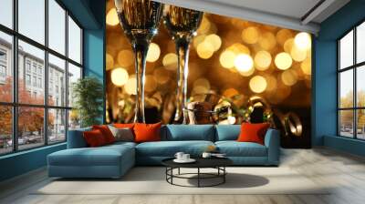 champagne Wall mural