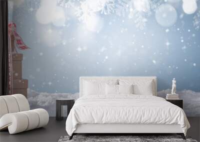 Christmas gift Wall mural