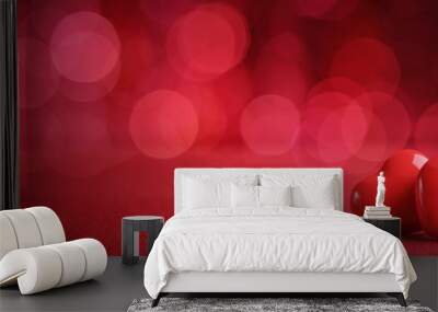 Heart on abstract background Wall mural