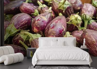 Fresh Brinjal (Eggplant) Wall mural