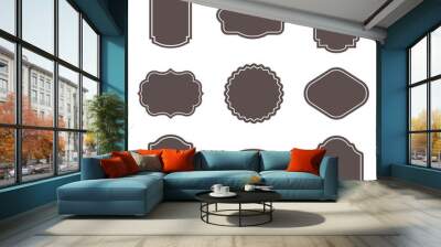 Vector of vintage and simple frame set. Wall mural