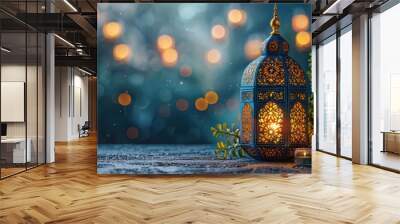 Ornate Lanterns with Warm Lights Wall mural