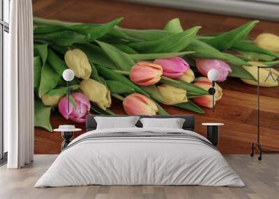 bouquet of tulips Wall mural