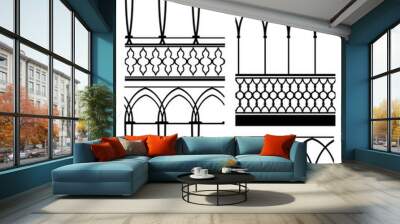 set of forged metal elements Wall mural