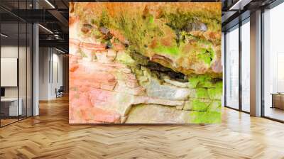 Dahner Felsenland Sandstein Hintergrund - rocks in Dahn Rockland in Germany Wall mural