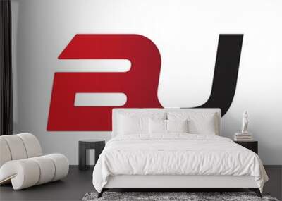 initial letter logo Wall mural