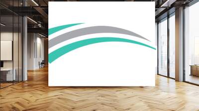 wave spalsh swoosh logo vector Wall mural