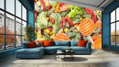 Frozen vegetables Wall mural