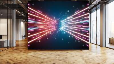 abstract background with lights Wall mural