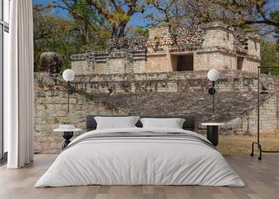 Ruins of the ancient Mayan city of Copan, Honduras Wall mural