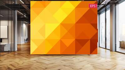 Abstract geometric background, vector from polygons, triangle, vector illustration, vector pattern, triangular template Wall mural