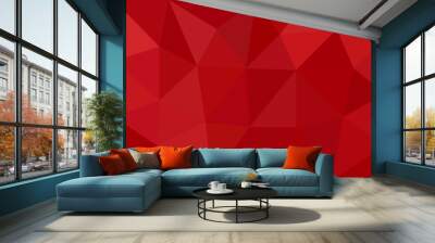 Abstract geometric background, vector from polygons, triangle, vector illustration, vector pattern, triangular template Wall mural