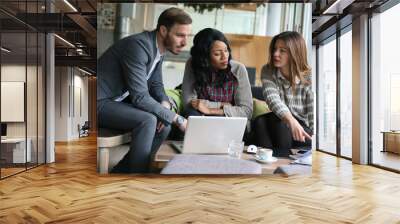 business people. Wall mural