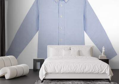 Blue blank children's shirt Wall mural