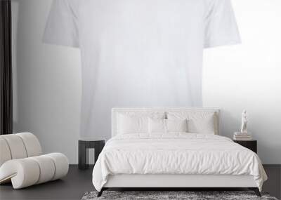 Men's white blank T-shirt template Wall mural