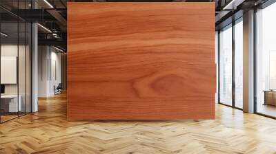 Cherrywood texture, light, smooth, horizontal, varnished Wall mural