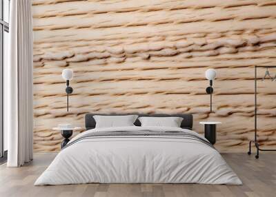 Raw Birch wood tile texture  Wall mural