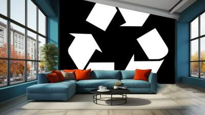 recycle symbol Wall mural