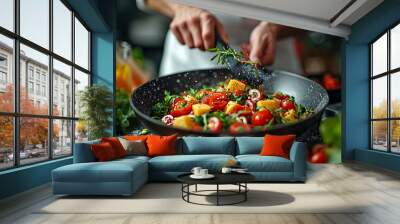 Gastronomic Symphony: Culinary Delights Gallery of Appetizing Creations - Food, chef Wall mural